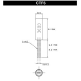 卡迪纳尔晶振,CTF6圆柱晶振,CTF6-A1C3-32.768K-D6晶振